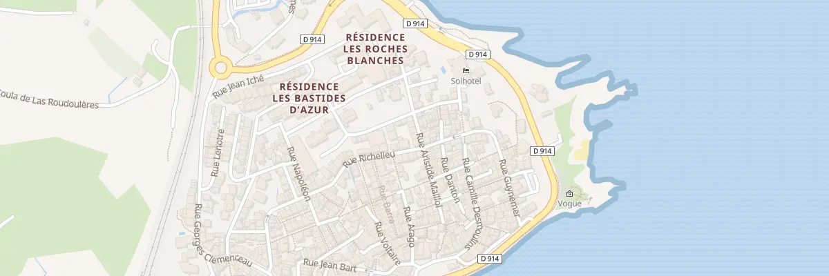 Plan du 23 Rue Aristide Maillol à Banyuls-sur-Mer
