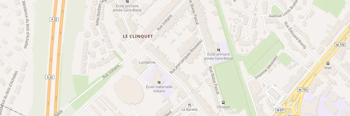 Plan du 440 Rue du Clinquet à Tourcoing