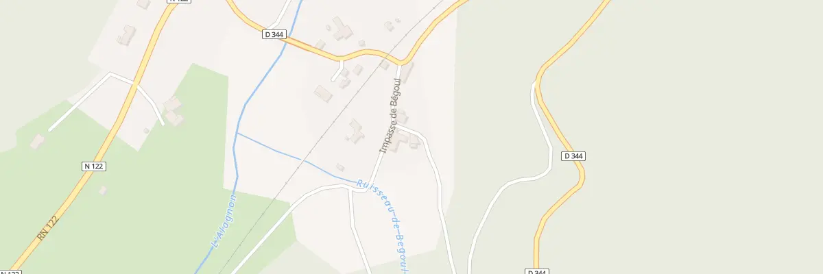 Plan du 5026 Begoul à Molompize