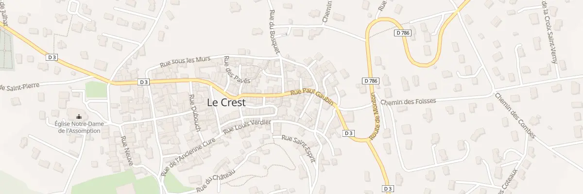 Plan du 10 Rue Paul Gaubin au Crest