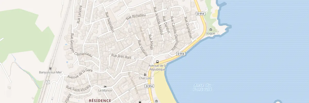 Plan du 5 Pl Gen Basseres à Banyuls-sur-Mer