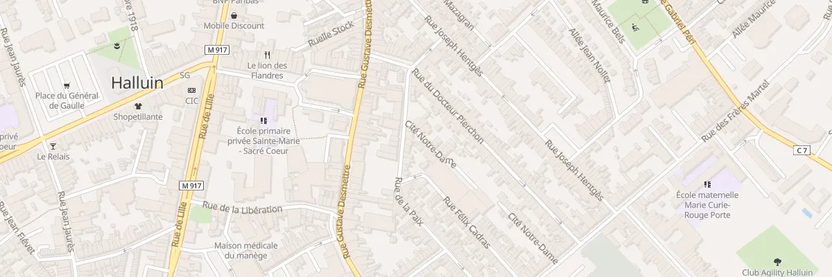 Plan du 17 Rue de la Paix à Halluin