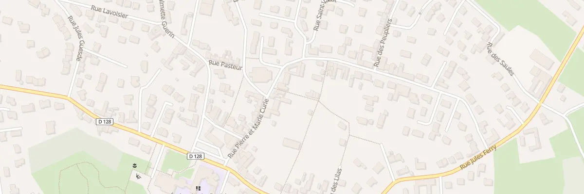 Plan du 16 Rue Pierre et Marie Curie à Ennevelin