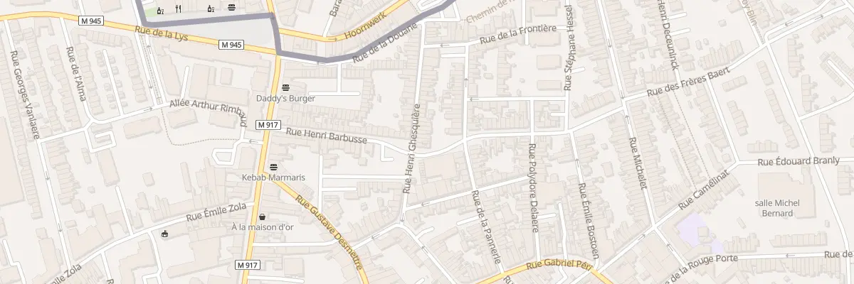 Plan du 28 Rue Henri Ghesquière à Halluin