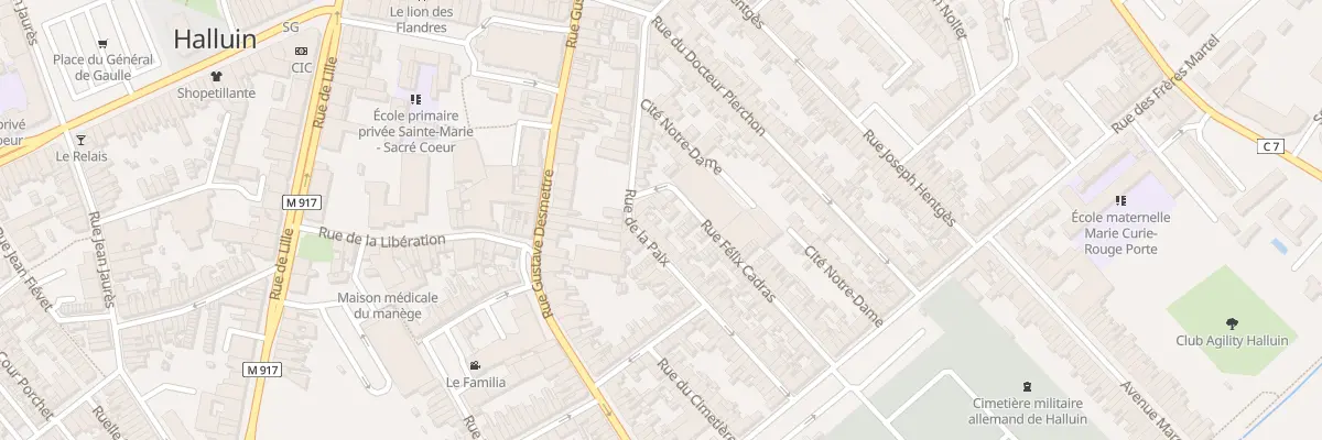 Plan du 31 Rue de la Paix à Halluin