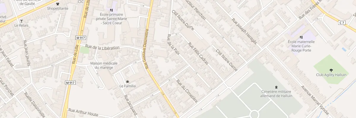 Plan du 48T Rue de la Paix à Halluin