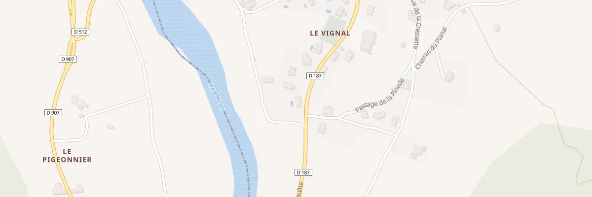 Plan du 5113 Le Vignal à La Cresse