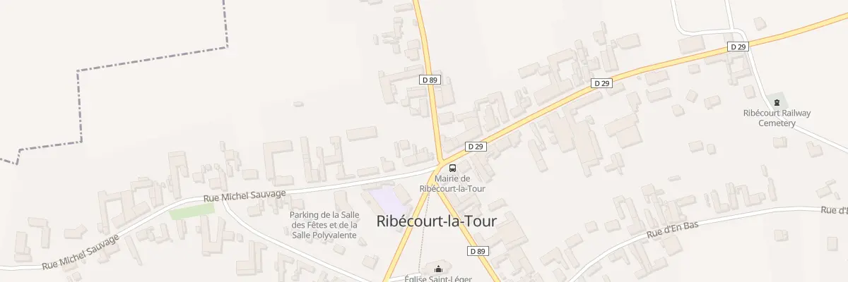 Plan du 2 Rue Michel Sauvage à Ribécourt-la-Tour