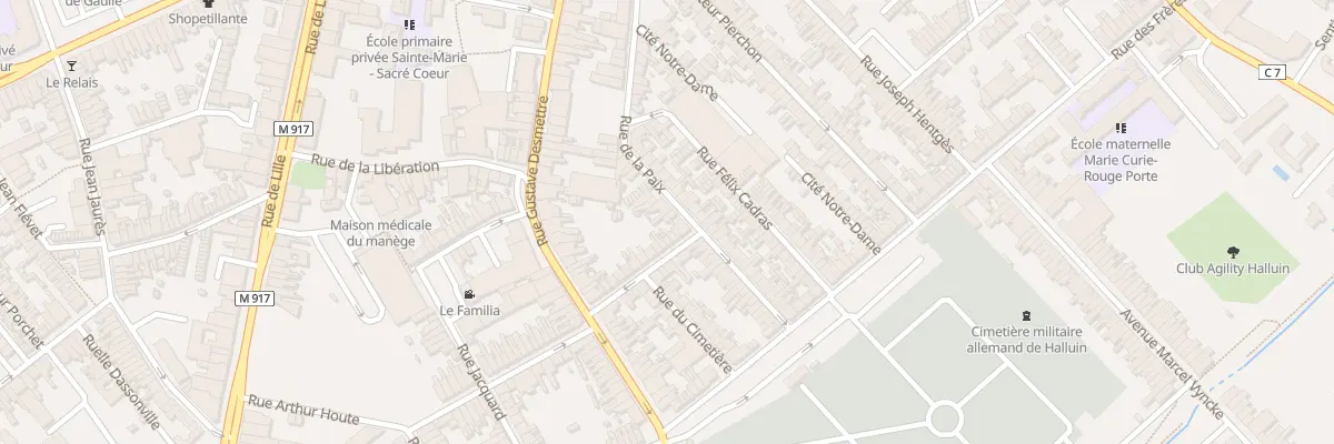 Plan du 52 Rue de la Paix à Halluin