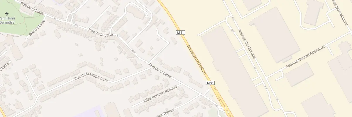 Plan du 67 Rue de la Latte à Roncq