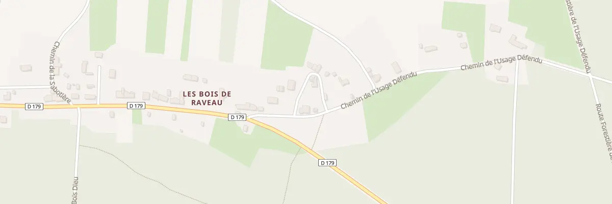 Plan du 91 Che de l’Usage Défendu à Raveau