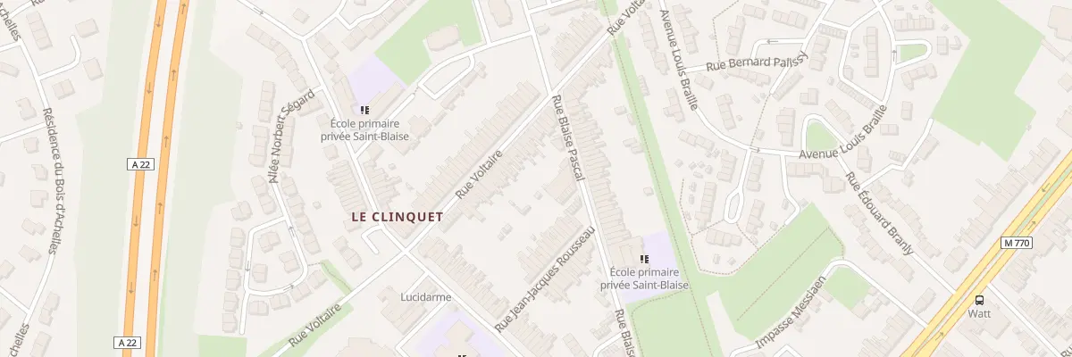 Plan du 163 Rue Voltaire à Tourcoing