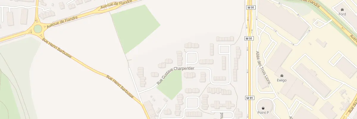 Plan du 17 Rue Gustave Charpentier à Roncq