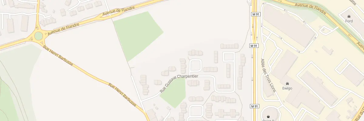 Plan du 23 Rue Gustave Charpentier à Roncq