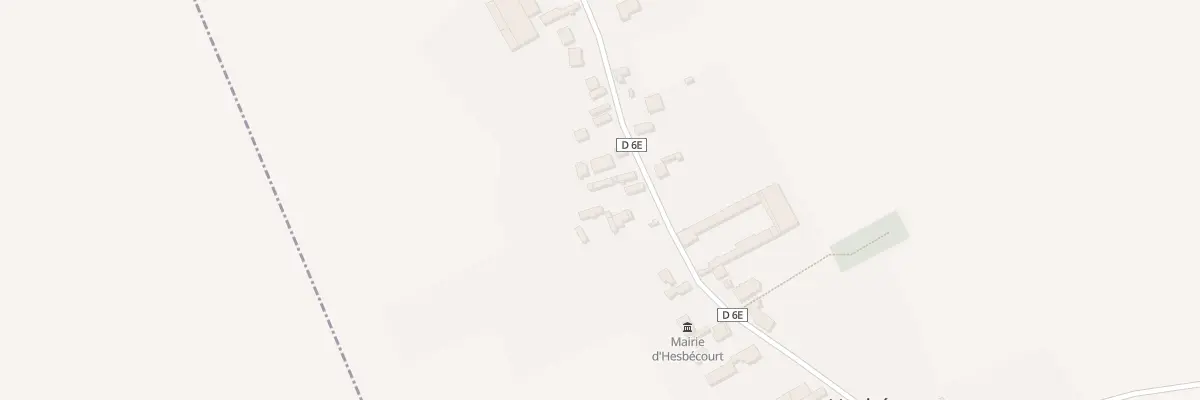 Plan du 22 Rue Grande Rue à Hesbécourt