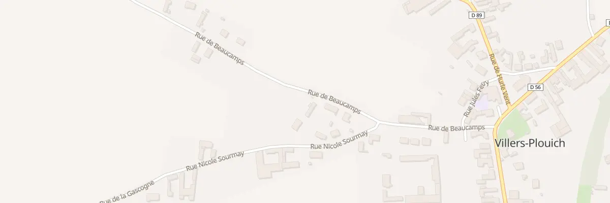 Plan du 271 Rue de Beaucamps à Villers-Plouich