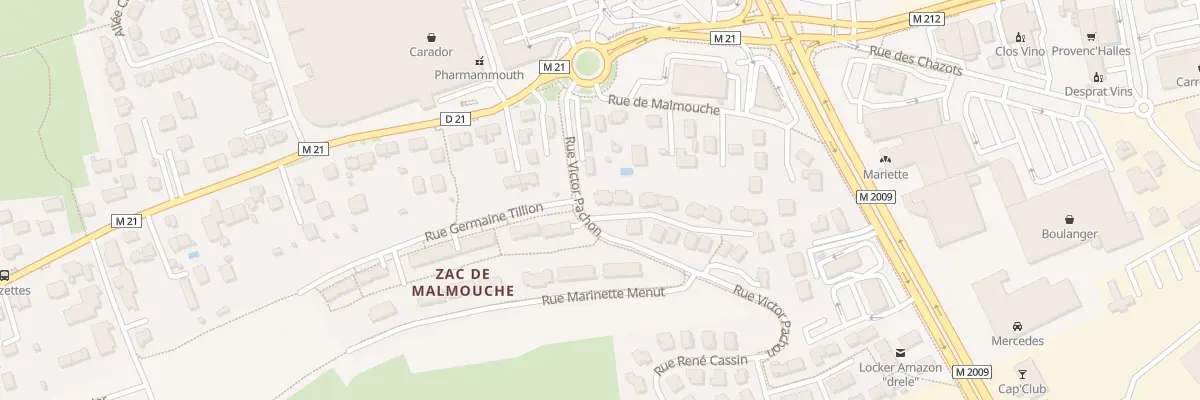 Plan du 1 Rue Victor Pachon à Aubière