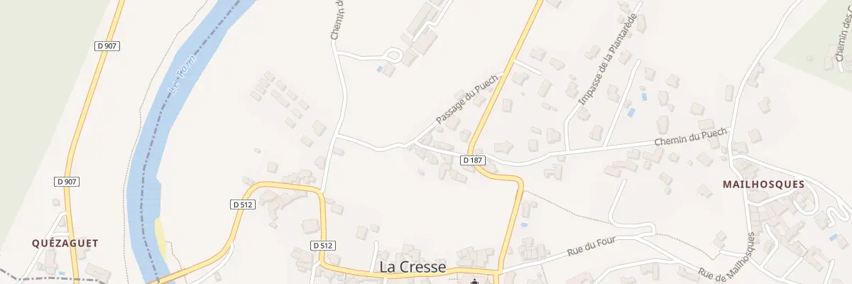 Plan du 5088 Le Puech à La Cresse