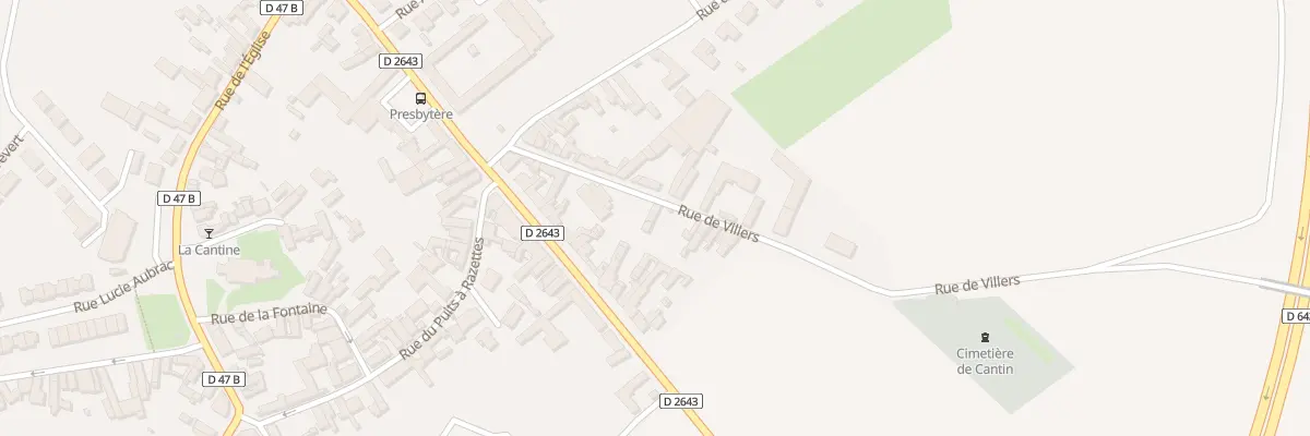 Plan du 6 Rue de Villers à Cantin