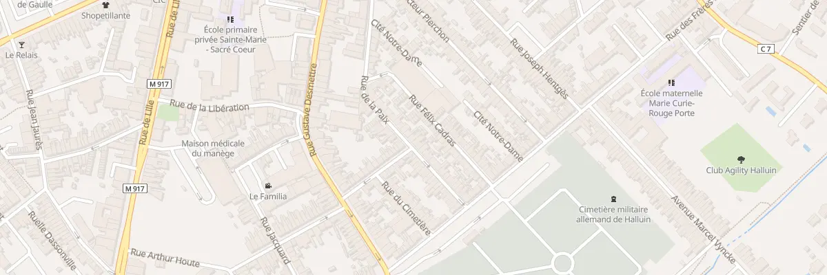 Plan du 53 Rue de la Paix à Halluin