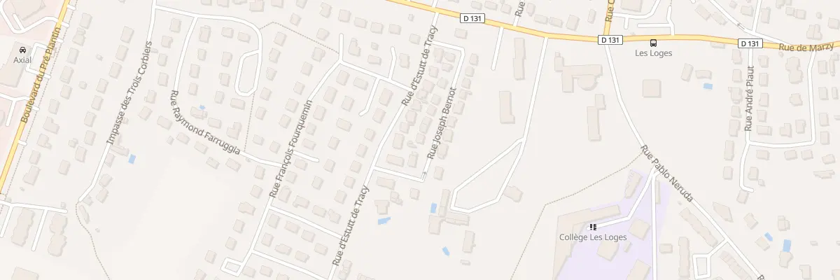 Plan du 5 Rue Joseph Bernot à Nevers