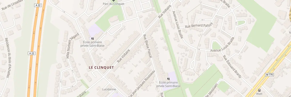 Plan du 55 Rue Blaise Pascal à Tourcoing