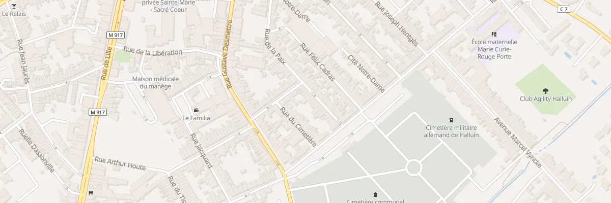 Plan du 64 Rue de la Paix à Halluin