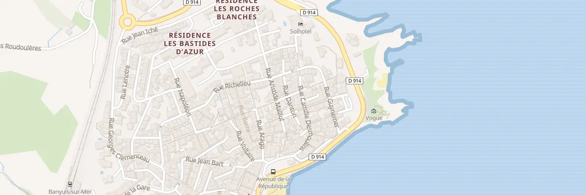 Plan du 36 Rue Camille Pelletan à Banyuls-sur-Mer