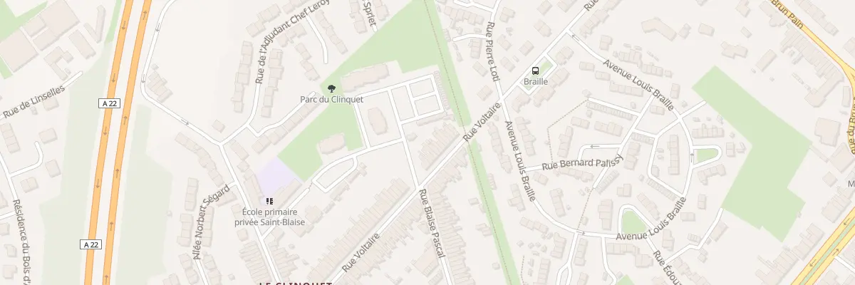 Plan du 126 Rue Voltaire à Tourcoing