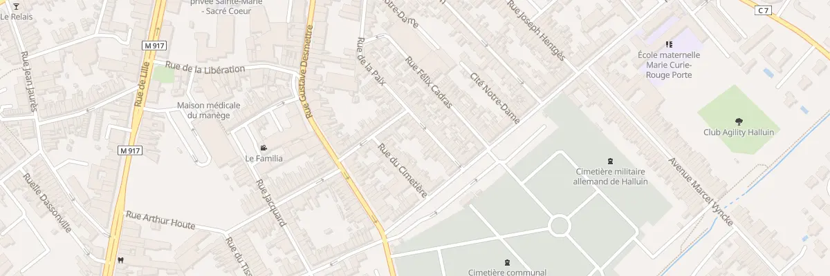 Plan du 66 Rue de la Paix à Halluin