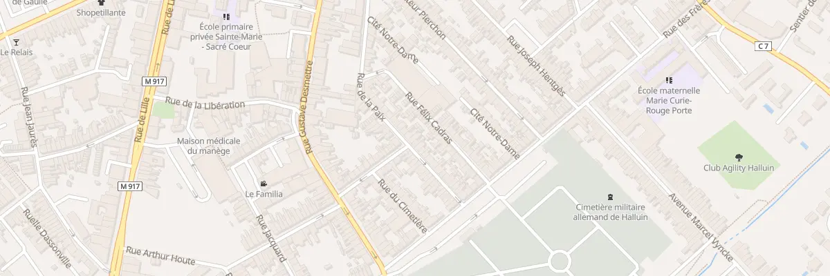 Plan du 55 Rue de la Paix à Halluin