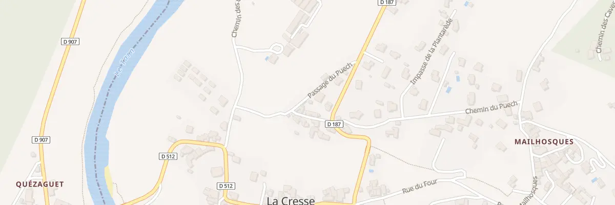 Plan du 5089 Le Puech à La Cresse