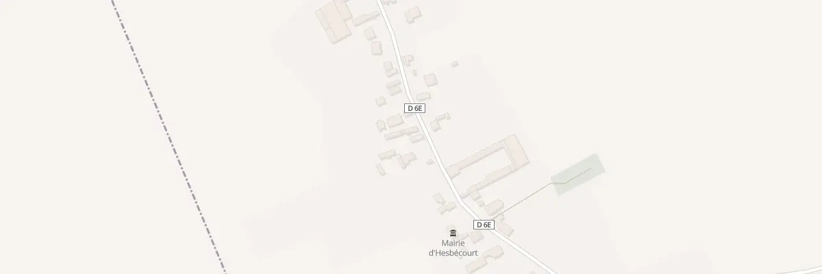 Plan du 20 Rue Grande Rue à Hesbécourt