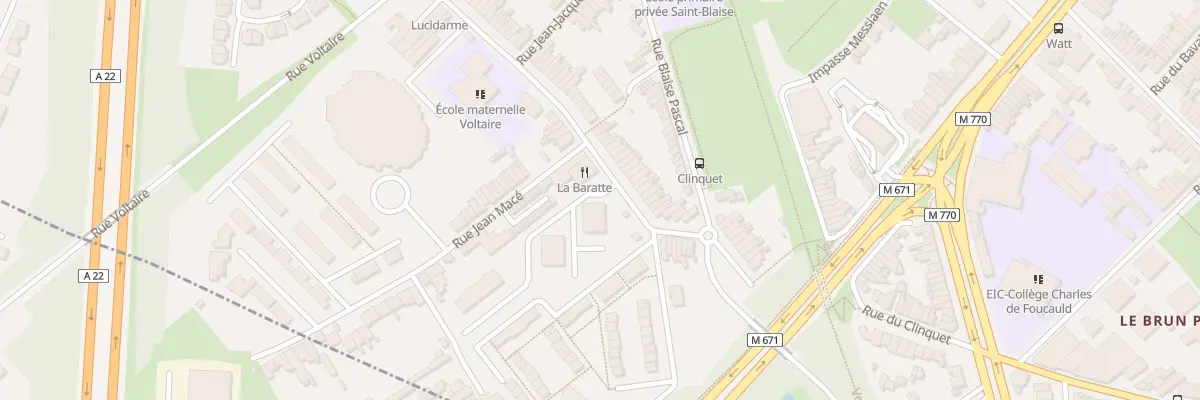 Plan du 385 Rue du Clinquet à Tourcoing