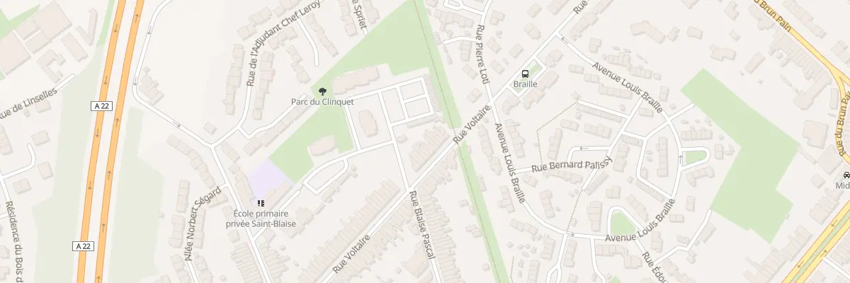 Plan du 122 Rue Voltaire à Tourcoing