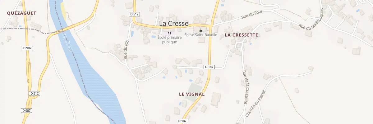 Plan du 5191 Le Vignal à La Cresse