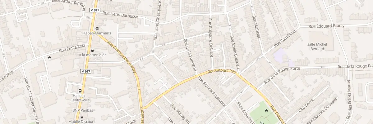 Plan du 5 Rue de la Pannerie à Halluin