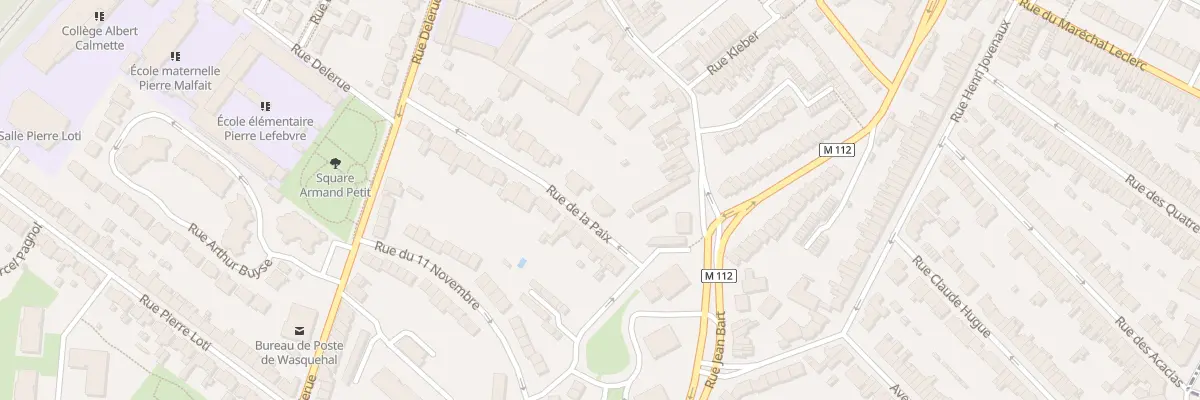 Plan du 23 Rue de la Paix à Wasquehal