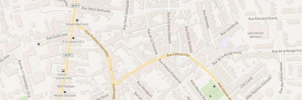 Plan du 1 Rue de la Pannerie à Halluin