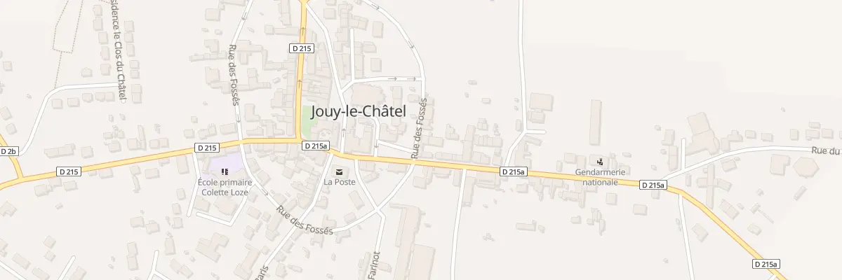 Plan du 19 Rue des Fossés à Jouy-le-Châtel
