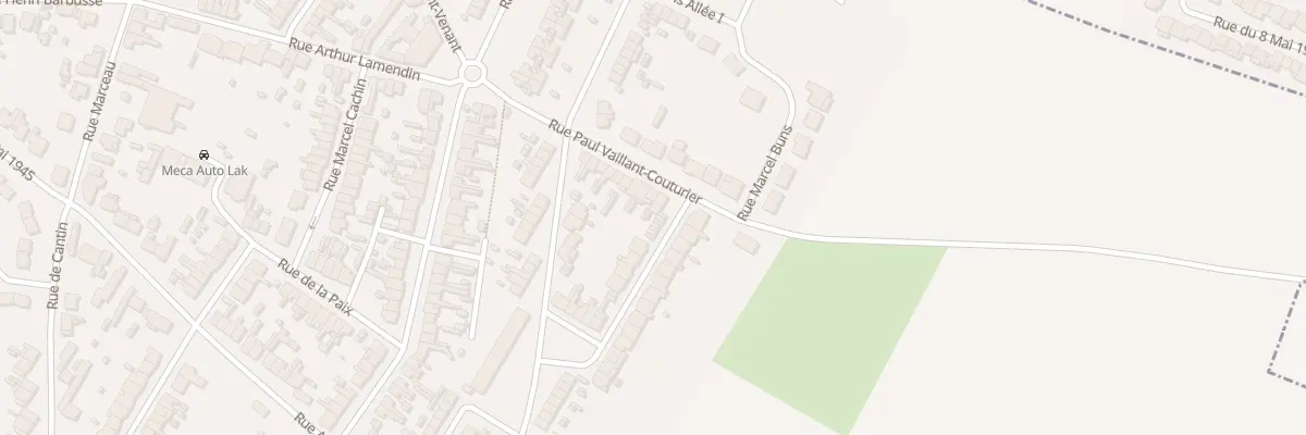 Plan du 20 Rue Paul Vaillant Couturier à Dechy