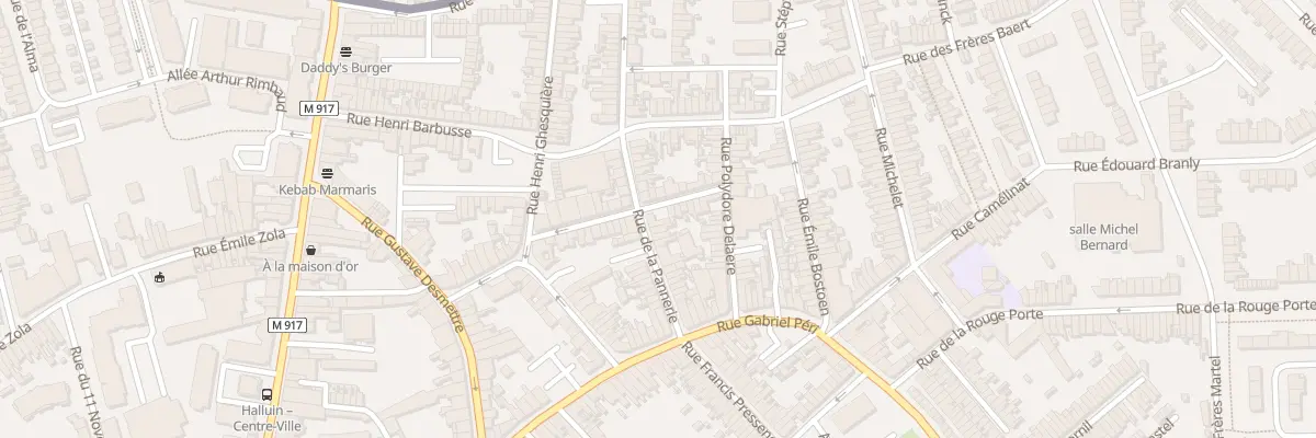 Plan du 22 Rue de la Pannerie à Halluin