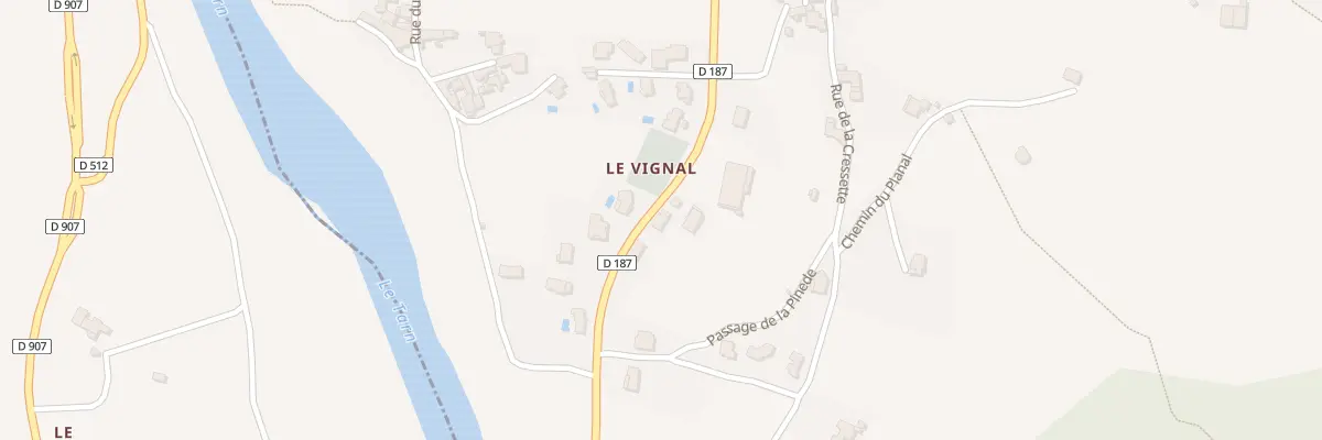 Plan du 5205 Le Vignal à La Cresse