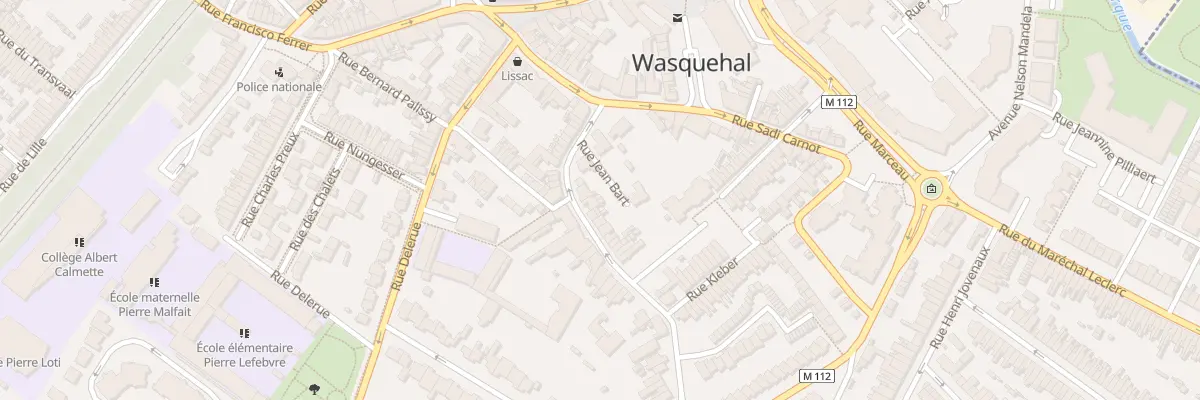 Plan du 9 Rue Jean Bart à Wasquehal