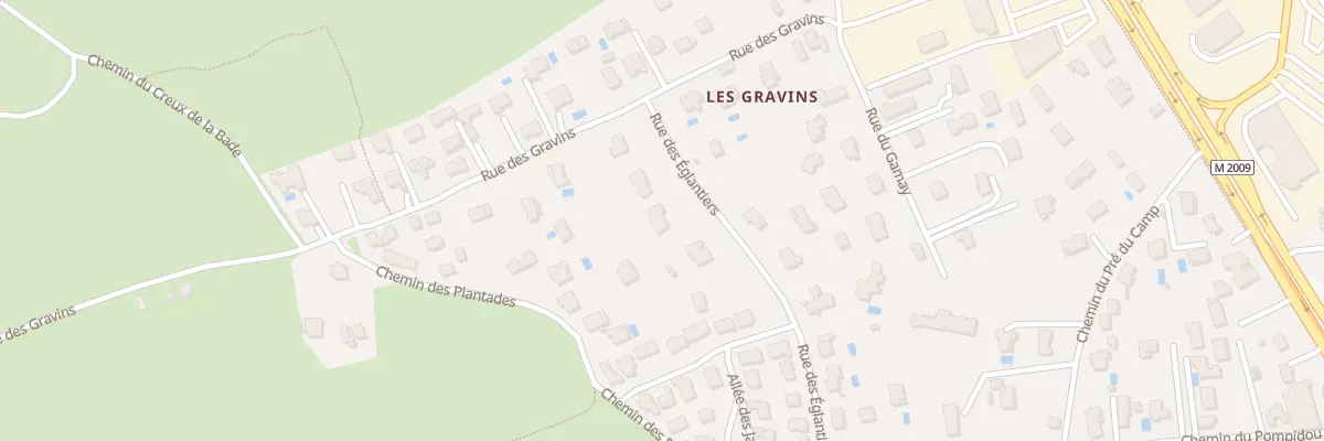 Plan du 6 Rue des Eglantiers à Aubière