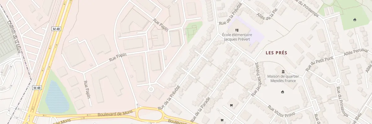 Plan du 21 Rue de la Prevote à Villeneuve-d’Ascq