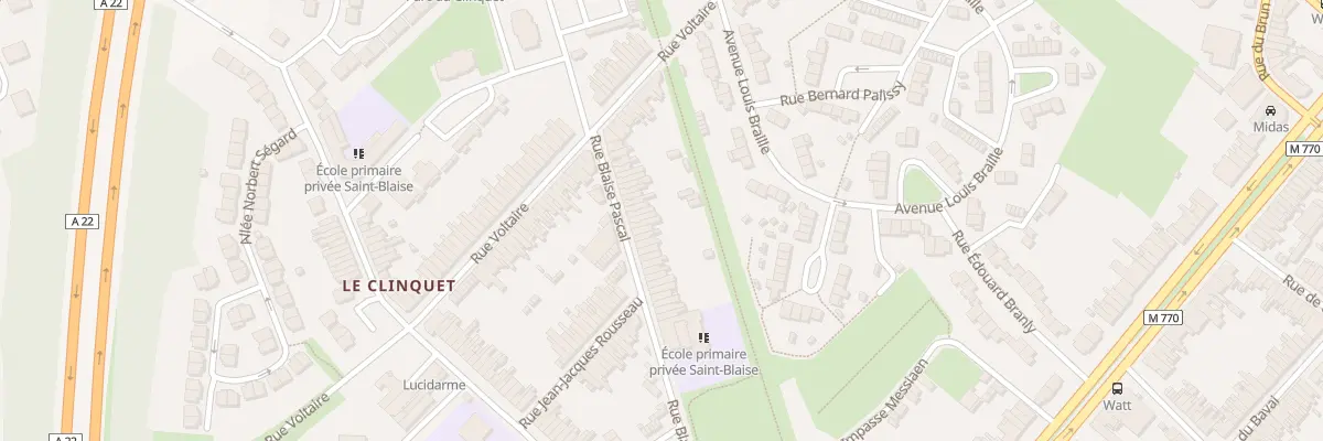 Plan du 42 Rue Blaise Pascal à Tourcoing