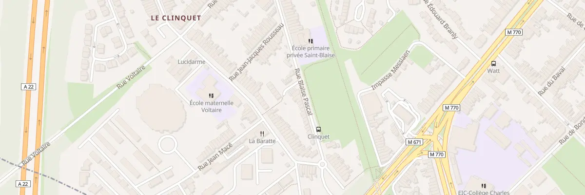 Plan du 33 Rue Blaise Pascal à Tourcoing