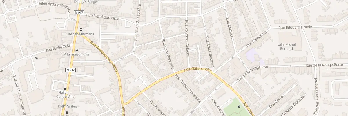 Plan du 8 Rue de la Pannerie à Halluin