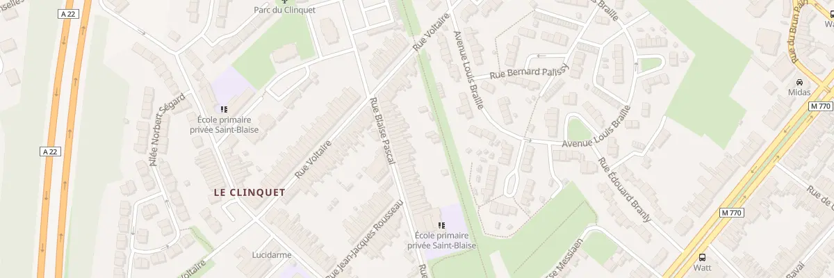 Plan du 48 Rue Blaise Pascal à Tourcoing